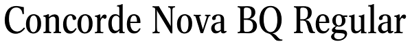 Concorde Nova BQ Regular Font