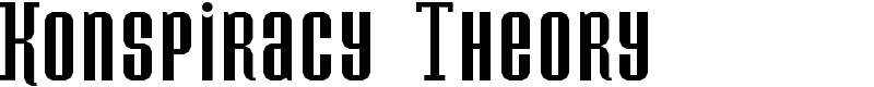 Konspiracy Theory Font