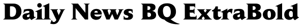 Daily News BQ ExtraBold Font