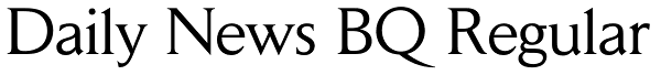 Daily News BQ Regular Font