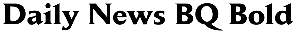 Daily News BQ Bold Font