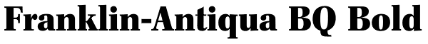 Franklin-Antiqua BQ Bold Font
