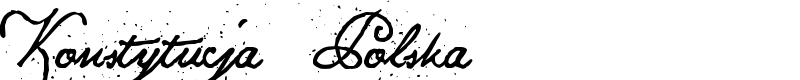 Konstytucja Polska Font
