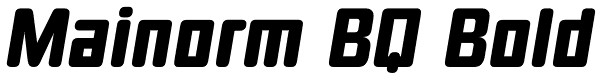 Mainorm BQ Bold Font
