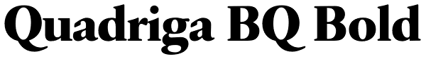 Quadriga BQ Bold Font