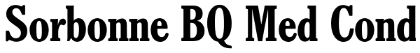 Sorbonne BQ Med Cond Font