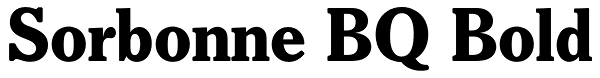 Sorbonne BQ Bold Font