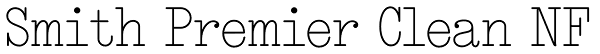 Smith Premier Clean NF Font