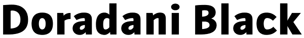 Doradani Black Font