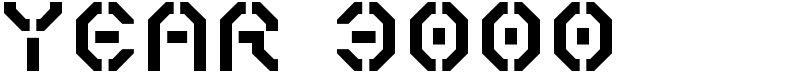 Year 3000 Font