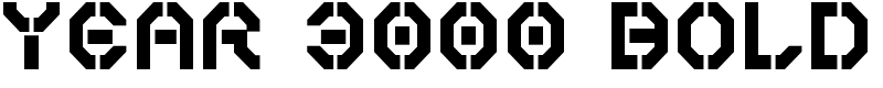 Year 3000 Bold Font