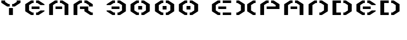 Year 3000 Expanded Font