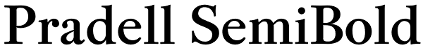 Pradell SemiBold Font