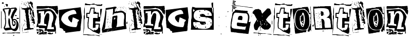Kingthings Extortion Font