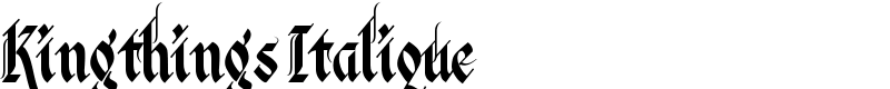 Kingthings Italique Font