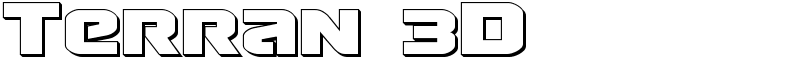 Terran 3D Font