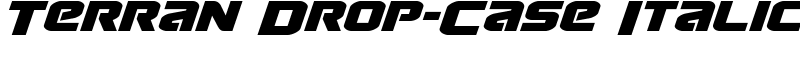 Terran Drop-Case Italic Font