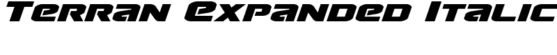 Terran Expanded Italic Font