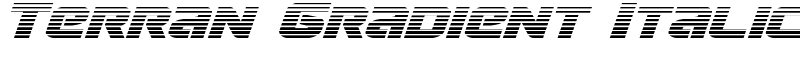 Terran Gradient Italic Font