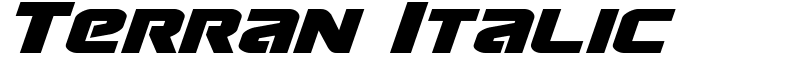 Terran Italic Font
