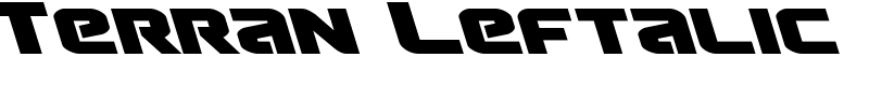 Terran Leftalic Font