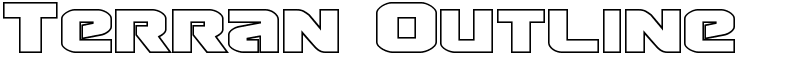 Terran Outline Font