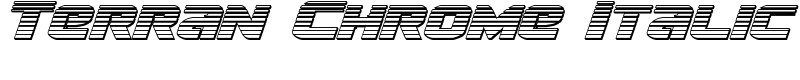 Terran Chrome Italic Font