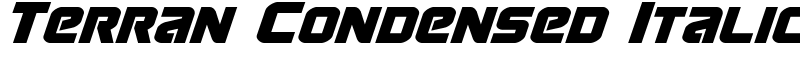 Terran Condensed Italic Font