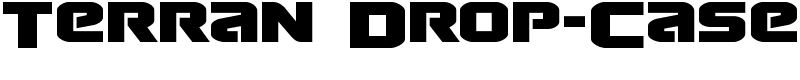 Terran Drop-Case Font