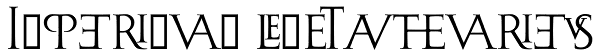 Imperium Ligatures Font