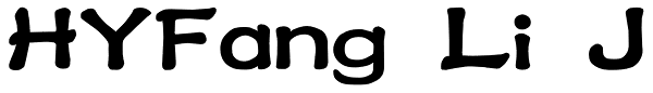 HYFang Li J Font