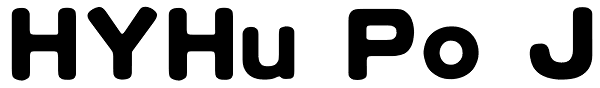 HYHu Po J Font