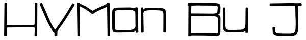 HYMan Bu J Font