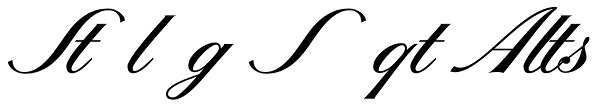 Sterling Script Alts Font