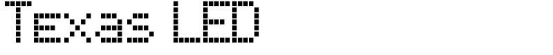 Texas LED Font