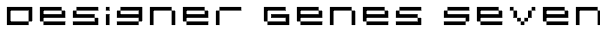 Designer Genes Seven Font