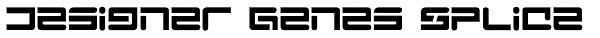 Designer Genes Splice Font