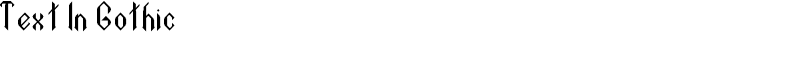 Text In Gothic Font