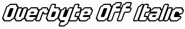 Overbyte Off Italic Font