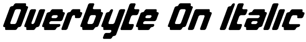 Overbyte On Italic Font