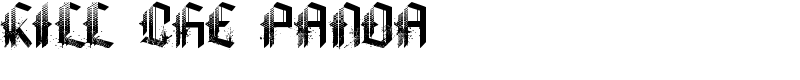 KILL THE PANDA Font