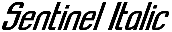 Sentinel Italic Font