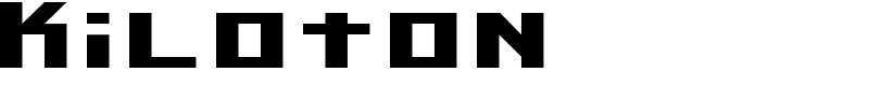 Kiloton Font