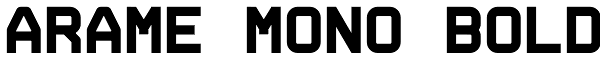 Arame Mono Bold Font