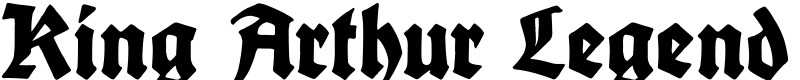 King Arthur Legend Font