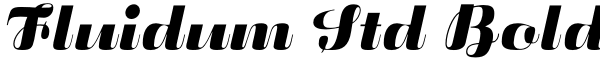 Fluidum Std Bold Font