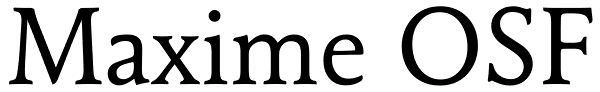 Maxime OSF Font