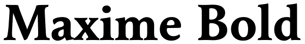 Maxime Bold Font