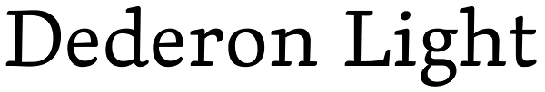Dederon Light Font