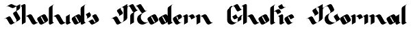 Zholud's Modern Ghotic Normal Font